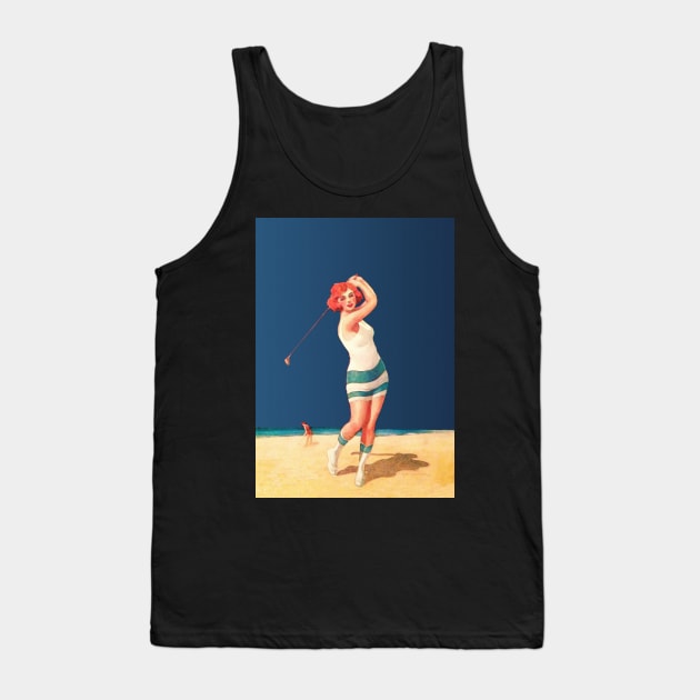 1922 Golf Watercolour Tank Top by ArtShare